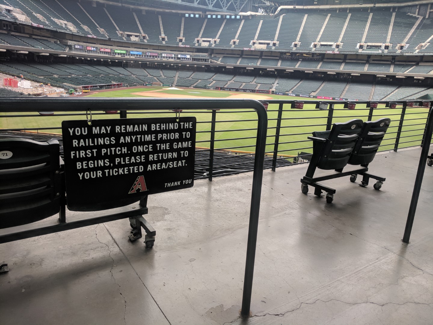 Wheelchair accessible seating at Chase Field